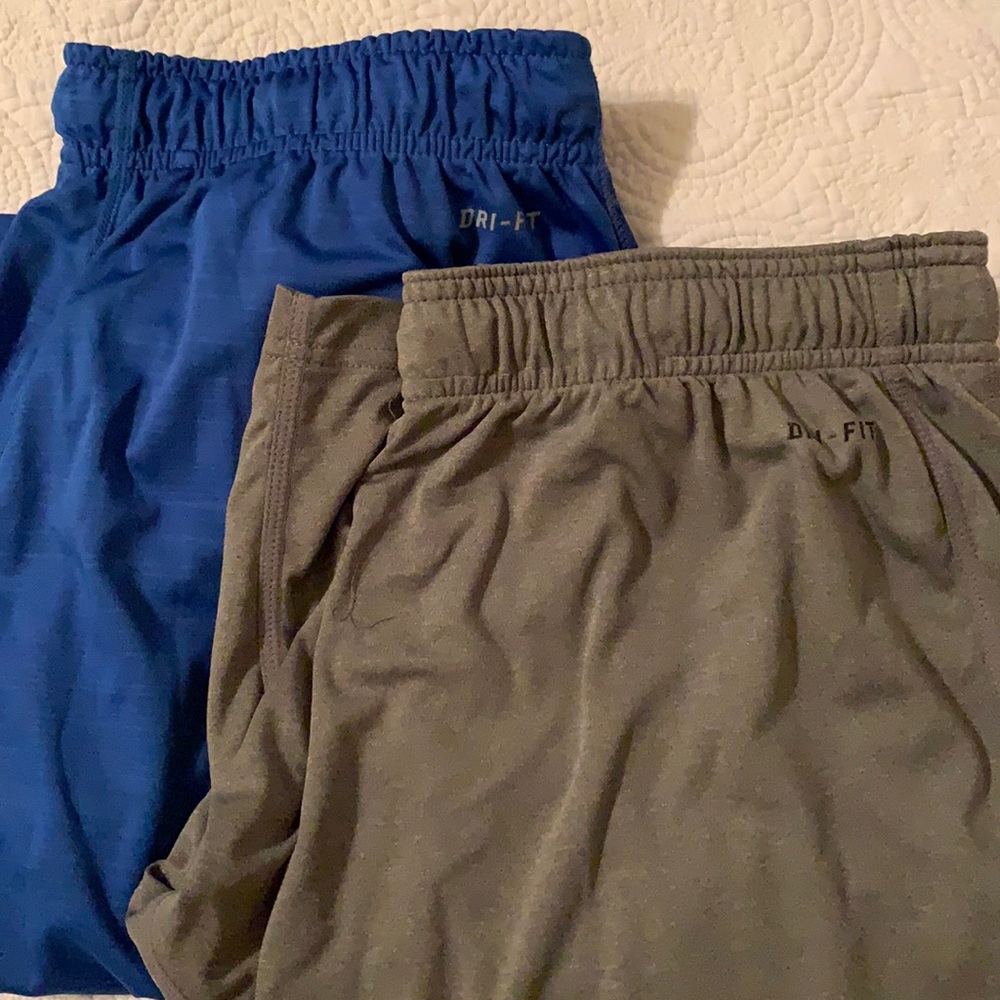 Two L NIKE dry fit shorts.